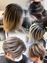 ラピス 福岡天神店(Lapis) バレイヤージュ /ムラ直し/ハイトーン/ホワイトカラー