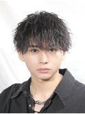 アクティブショート/マッシュ/ダークブラウン/束感
