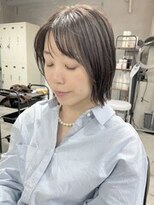 ルーファス 恵比寿南(Ruufus)&nbsp;ショートボブ/白髪ぼかしハイライト/30代40代