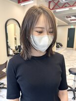 オーレント(AULENT)&nbsp;レイヤーボブ切りっぱなしボブ　タッセルボブ　顔まわりレイヤー