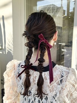 タイドヘアー 茨木2号店(TIDE HAIR) 編みおろし