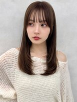 アッシュ 新杉田店(Ash)&nbsp;新杉田レイヤーカット韓国ダブルカラー顔周り前髪カットボブ