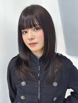 アルバム 渋谷パルコ(ALBUM) 前髪カットグレージュ顔周りレイヤーロング_F1678