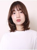 似合わせカット20代30代40代ワンホンレイヤーミディアム0605