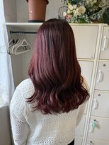 フゥカ 売市店(fuka)&nbsp;ピンクブラウン×八戸美容室×顔まわりカット