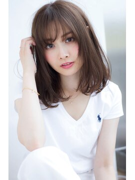 マリアバイアフロート(Maria by AFLOAT) 斜めバング大人かわいいとろみワンカールジェンダーレスロブ