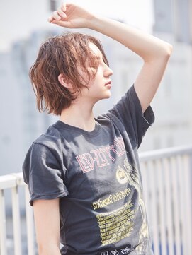 ヘアサロン ドットプラス 町田店(dot. plus) オレンジベージュ×エアリーミディ 町田