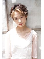 サラビューティーサイト 志免店(SARA Beauty Sight)&nbsp;前髪にインナーカラーのハンサムショート