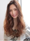 《Agu hair》かき上げルーズウェーブのこなれロング