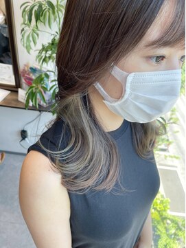 グーフィートーキョー 銀座(Goofy Tokyo) インナーハイライト/イヤリングインナーカラー/カーキグレージュ