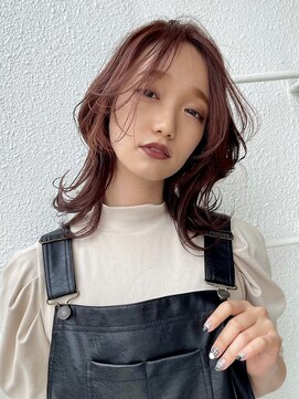 イトシテ 韓国ヘア×イルミナカラー×レッドブラウン【本多身和子】