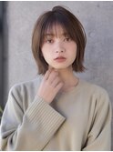 大人おしゃれ前髪あり外ハネボブ20代30代【AIN.表参道】川原大地