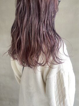 アマーク(a mark) 【小川 結女花】ブリーチ有りのラベンダーピンク