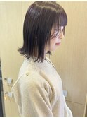 切りっぱなしボブ　外ハネボブ　草加