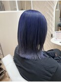 ブルーパープル ブリーチカラー
