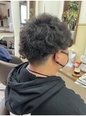 《見附　今町》メンズ　プードルパーマ　刈り上げ