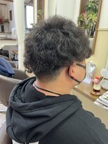 コアフィールフィス(COIFFURE fils)&nbsp;《見附　今町》メンズ　プードルパーマ　刈り上げ
