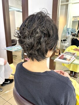 ヘアアーク(HAIR arc) ショートレイヤー#30台40台50台外国人風パーマ#ウルフパーマ