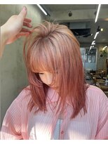 ソルトウォーター(SALT WATER) ピンクベージュ/ルーツカラー/デザインカラー/恵比寿/代官山