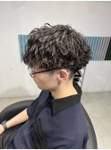 波巻きパーマ