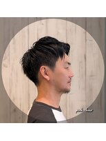 ピヴォヘアー(pivo hair) アップバングショート ブルーブラック 白髪ぼかし