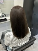 オリーブブラウン×ストレートロング［鎌取/佐久間凪沙］