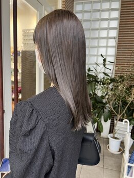 ミモザ(Mi.mosa)の写真/明るくおしゃれな白髪染め★若見え髪質改善×イノアカラーでダメージレスでおしゃれを叶えます♪