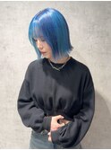 《shii..》#ブルー#ターコイズブルー#ハイトーンカラー