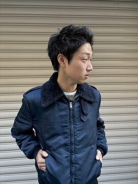 ヘアガーデン オフ(hair garden off) 黒髪ザクザクスパイキーショート