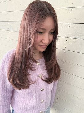 ルノン フィージュ(LUNON fieju) レイヤースタイル/ロングレイヤー/ピンクベージュ