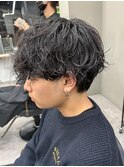 シャドウパーマメンズカットスパイラルパーマツイスパ波巻き