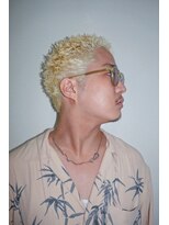 ルックグッドストア(LOOK GOOD STORE)&nbsp;メンズカットアップバングハイトーンスパイキーショート