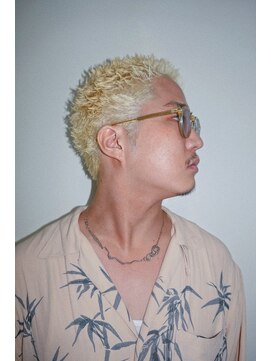 ルックグッドストア(LOOK GOOD STORE) メンズカットアップバングハイトーンスパイキーショート