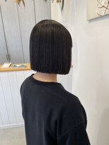 ジジ チーク 栃木(Gigi cheek) 縮毛矯正×ぱつっとボブ