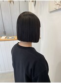 縮毛矯正×ぱつっとボブ
