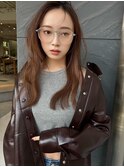 【MINX】くびれヘア+くすみベージュハイライトカラー_表参道