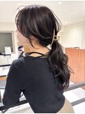 ハイライトバレイヤージュダブルカラーケアブリーチ20代30代