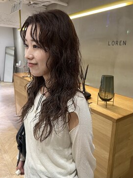 ローレン(LOREN) くびれヘア/アプリコットオレンジ/ハイライトカラー/栄/名古屋