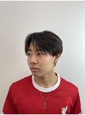 ダウンパーマ　ニュアンスパーマ　センターパート