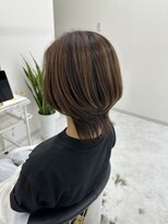 ヘアーメイク クーラ 行橋店(Hair make CURA)&nbsp;40代50代◎ハイライト白髪ぼかしふんわり大人ショートカット