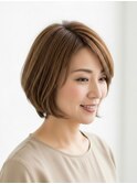 川越/ショート/ボブ/ハイライト/白髪ぼかし/白髪染め