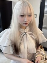 ヴェルデ(Verde)&nbsp;ホワイトカラー×毛先ブラウン