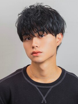 メンズヘアムニ 恵比寿(Men’s hair MUNi) 黒髪マッシュシャドウパーマ