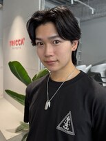 トリッカ シブヤ(TRICCA SHIBUYA)&nbsp;メンズカットパーマフェザーニュアンス毛流れセンターパート渋谷