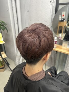 エン(en) ピンクベージュ/マッシュ/刈り上げマッシュ