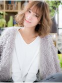 *bliss大宮*アシンメトリー*くせ毛風抜け感小顔ボブa
