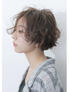 マウロア(MAULOA) 【MAULOA】ブルージュ！！大人ショート ラフウェーブ 小顔ヘア