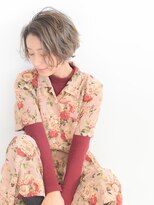 ヘアーサロン ラフリジー(Loufreasy)&nbsp;伸ばしかけにおすすめ♪外国人風イルミナカラー×ショートボブ♪