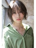 20代30代40代大人可愛いひし形丸み絶壁解消ショート黒髪
