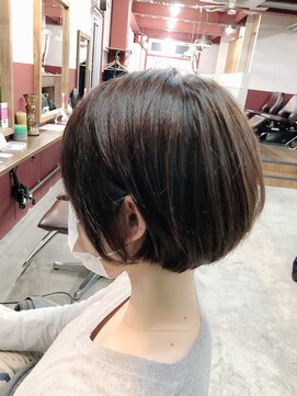 ルーファス 恵比寿 渋谷(Ruufus) 40代大人女性ハイライトショートボブ【Ruufus恵比寿渋谷】31576